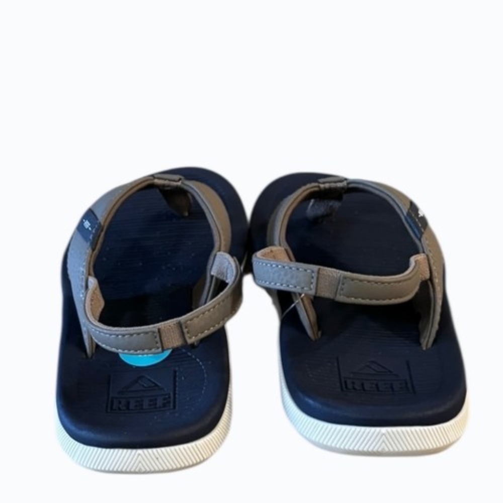 Reef Santa Ana Kids Brown Blue Flip Flop Size 11‎ Toddler Sandals Boy Girls - Picture 5 of 9